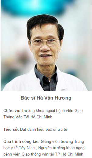 Bác sỹ Hà Văn Hương - Trưởng khoa tại Bệnh Viện Thành Phố